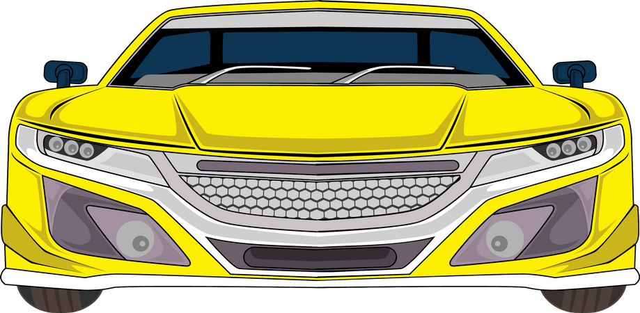 Modern Sport Car  Illustration