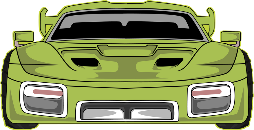 Modern Sport Car Illustration