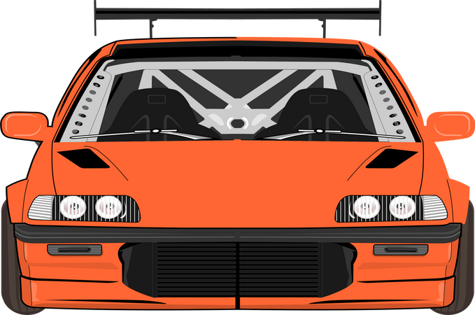 Modern Sport Car  Illustration