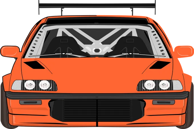 Modern Sport Car  Illustration