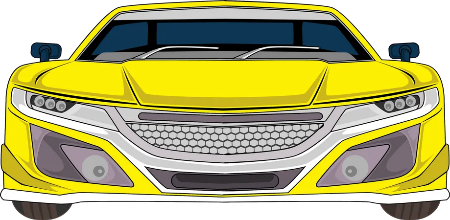 Modern Sport Car  Illustration