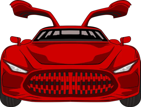 Modern Sport Car  Illustration