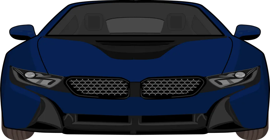 Modern Sport Car  Illustration