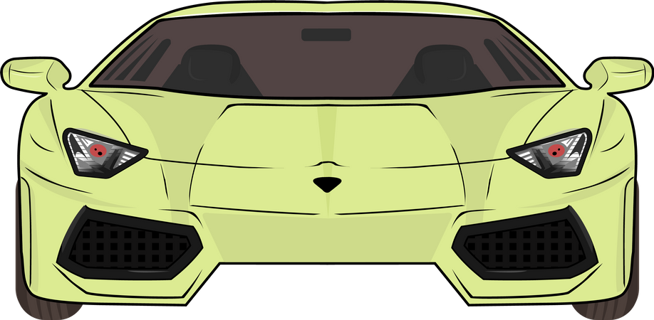 Modern Sport Car  Illustration