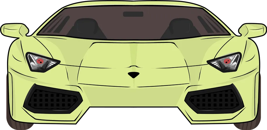 Modern Sport Car  Illustration