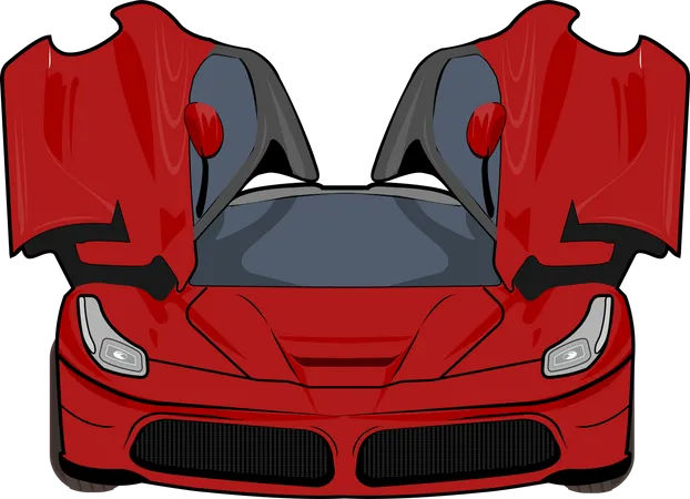 Modern Sport Car  Illustration