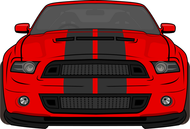 Modern Sport Car  Illustration