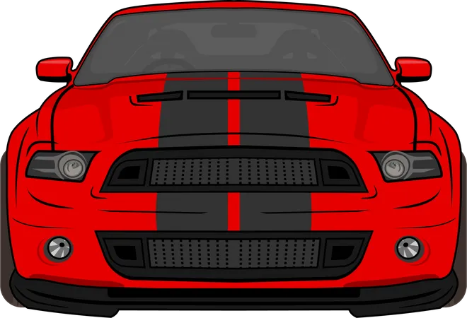 Modern Sport Car  Illustration