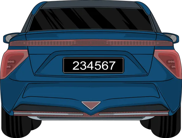 Modern SUV Car  Illustration