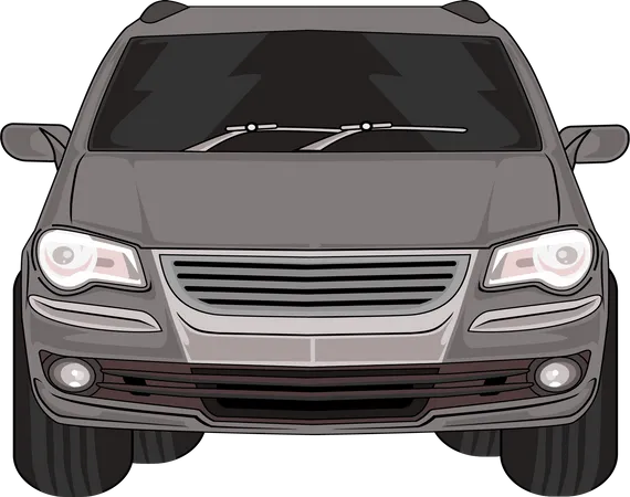 Modern SUV Car  Illustration