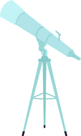 Modern telescope  Illustration