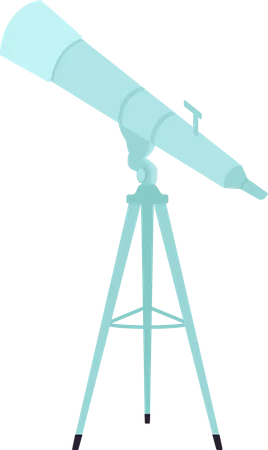 Modern telescope  Illustration