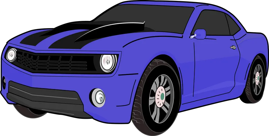 Modernes Sportauto  Illustration