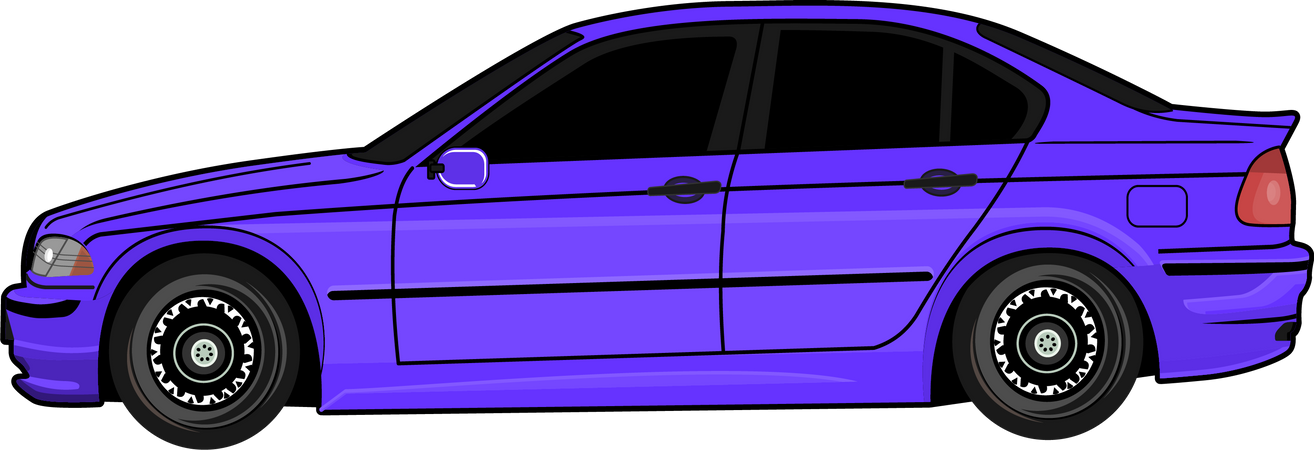 Modernes Auto  Illustration
