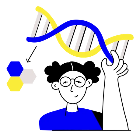 Modificando DNA  Ilustração