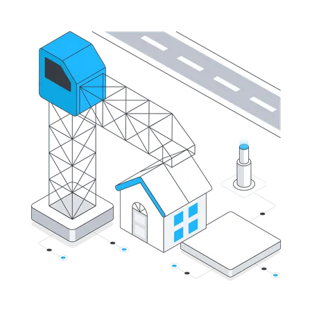 Modular House  Illustration