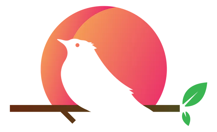 Oiseau moineau  Illustration