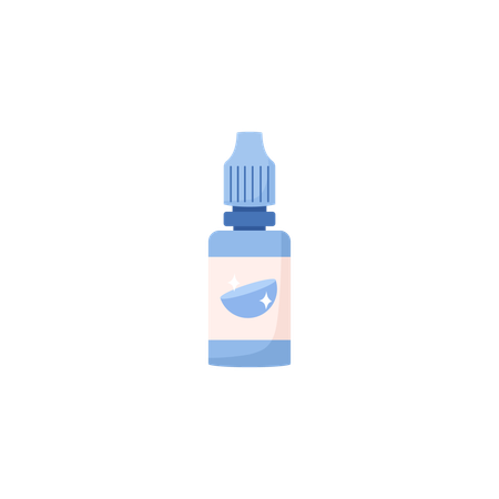 Moisturizing drops for contact lenses  Illustration