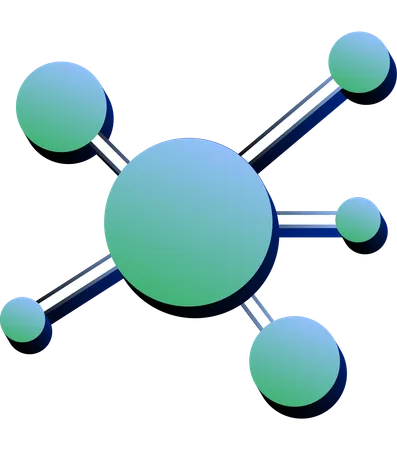 A Graphic Representation Of A Molecular Structure This Icon Is Suited For Scientific Presentations Educational Content And Any Material Related To Chemistry Biology Or Pharmaceuticals Illustration