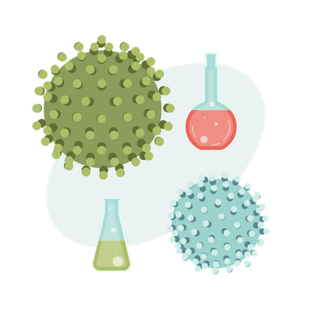 Molecule vaccine analysis  Illustration