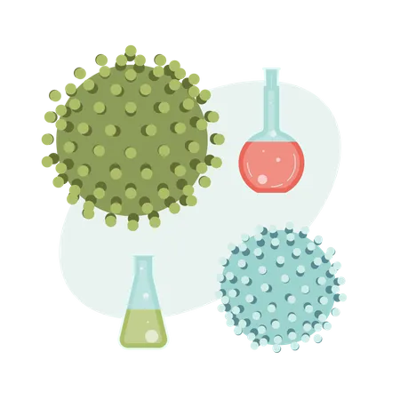 Molekulare Impfstoffanalyse  Illustration