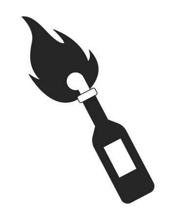 Molotov cocktail  Illustration