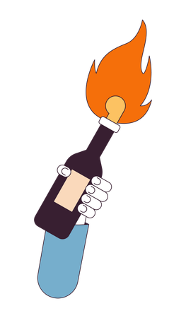 Molotov cocktail  Illustration