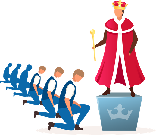 Monarchy political system  Illustration