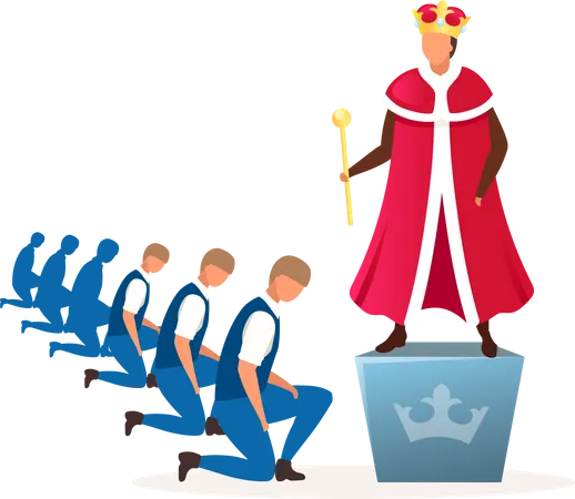 Monarchy political system  Illustration