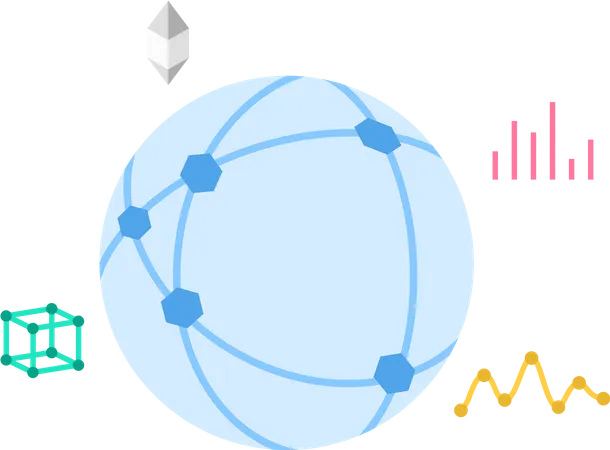 Monde numérique  Illustration