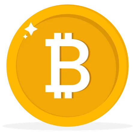 Moneda bitcoin  Ilustración
