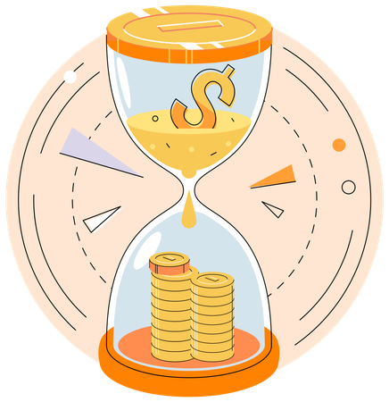 Money alarm  Illustration