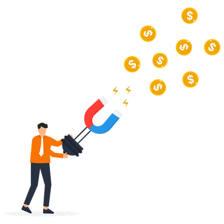 Money Attraction  Illustration