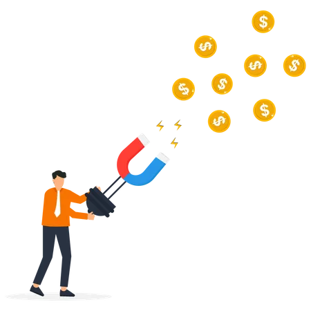 Money Attraction  Illustration