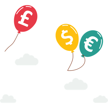 Money balloon  Illustration