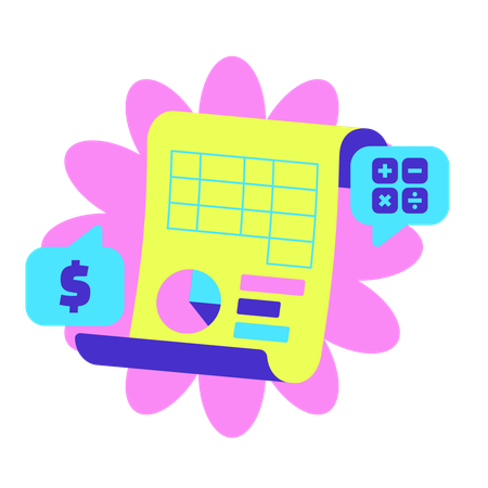 Money calculation  Illustration