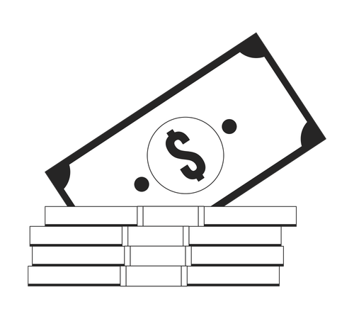 Money collection  Illustration