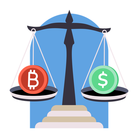 Money comparison  Illustration