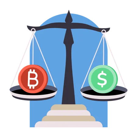 Money comparison  Illustration