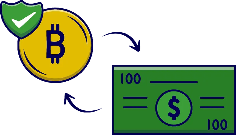 Money Convert Coin  Illustration