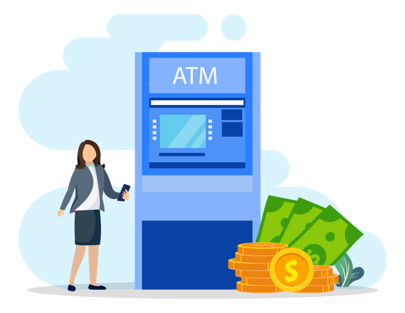 Money Dispenser  イラスト