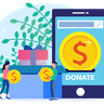 illustration money donation