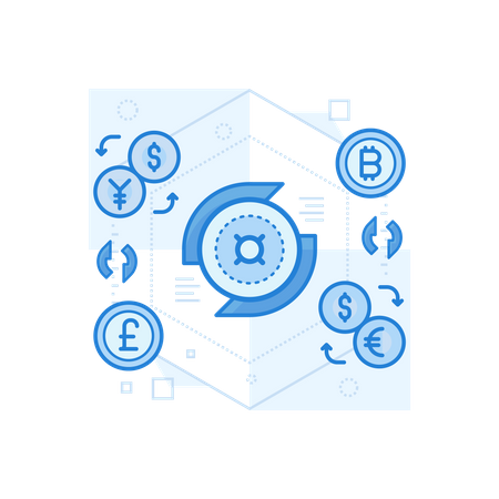 Money Exchange  Illustration