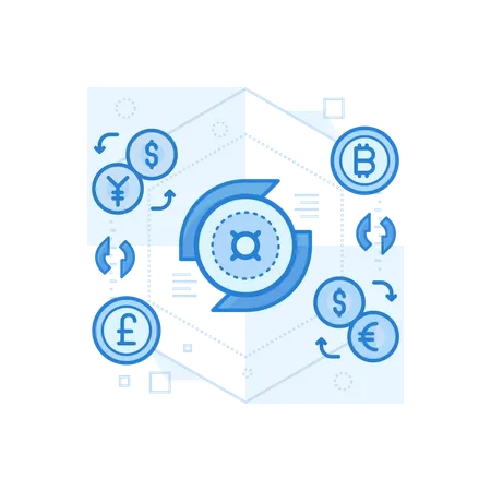 Money Exchange  Illustration