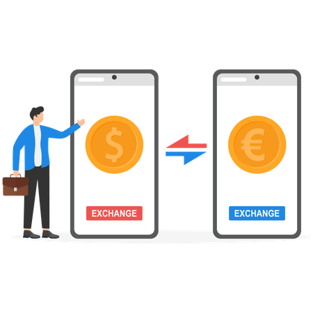 Money Exchange  Illustration