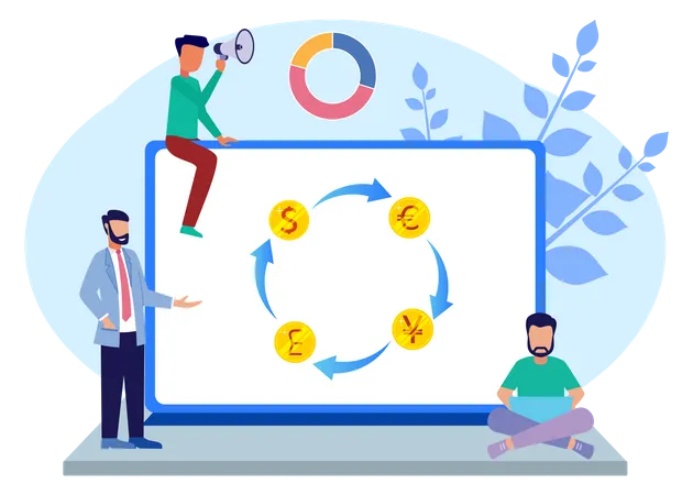 Money Exchange  Illustration