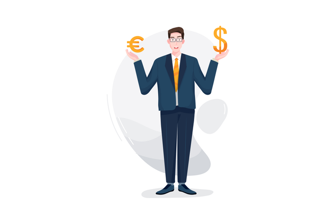 Money Exchange  Illustration