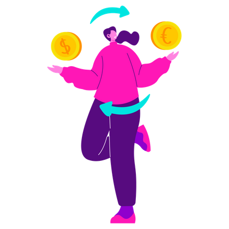 Money Exchange  Illustration