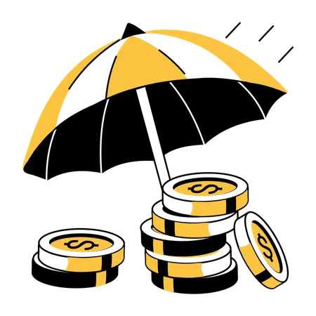 Money Insurance  Illustration