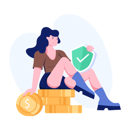 Money Insurance  Illustration